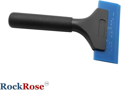 RockRose Bluemax Installation Tool Professional Window Tinting Squeegee & Vinyl Wrap Applicator - 7.87" Handle for Car Wrap Tool PPF Installation and Window Film - Scratch-Free Bubble Remover 2PK