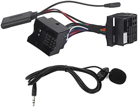 Acouto for RCD 510 Bluetooth Module, Car Microphone with AUX Bluetooth Adapter for RNS 310 510 for RCD 300 310 510, Microphone Adapter Auxiliary Audio Wire 150cm/59in Length Replacement