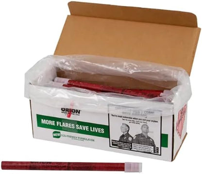 Orion Road Safety Flare (36 Pack), Waxed, for Highway & Roadside Safety (30 Minute, No Stand)