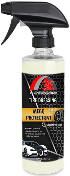 Extreme Liquid High Tire Shine Sprayable Dressing and Protectant for Tires, Trim, Rubber and Plastic, Long Lasting Premium 3E Mega Protectant 16 oz