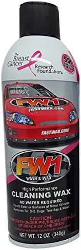Waterless Wash & Wax Polish with Carnauba (12oz) by Fast Wax (1 can)
