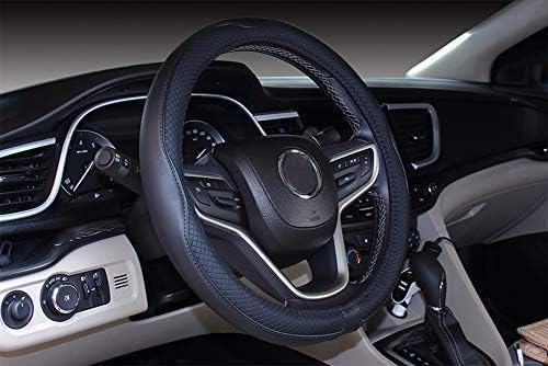Mayco Bell 2019 New Microfiber Leather Car Extra Large Steering Wheel Cover for Big Trucks (20'',Black)
