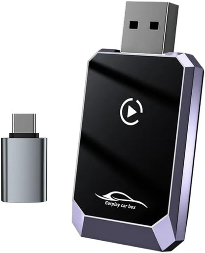 Carplay Adapter for Apple iPhone & Android Auto 2-in-1 Fast & Stable Carplay Wireless Adapter Convert Wired to Wireless Car Play Dongle for iOS 10+/Android 11+