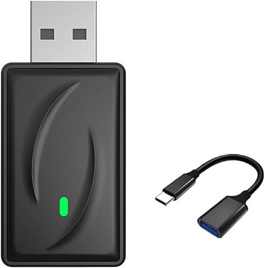 Wireless CarPlay Adapter 2-in-1 for Land Rover Range Rover Sport 2019 2020 2021 2022 2023 2024 2025, USB Design Plug and Play Bluetooth Fast Connection Car Accessories,B