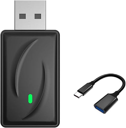Wireless CarPlay Adapter 2-in-1 for Volkswagen ID.7 2024 2025, USB Design Plug and Play Bluetooth Fast Connection Car Accessories,B