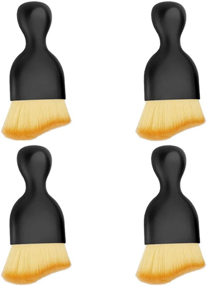 Soft Microfiber Car Detailing Brushes 4 Pack - Scratch-Free Interior & Exterior Cleaning Kit for Leather Seats, Dashboard Dusting, Air Vents, Trim | Car Detailing Tools for Cars, Trucks, SUVs