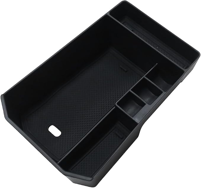 ECOZEN Center Console Organizer For 2022-2026 BMW iX - Armrest Box Storage Tray Compatible with 2022-2026 BMW iX(xDrive45/xDrive60/M70) Accessories Armrest Organizer - Solid ABS with Anti-Slip Mat