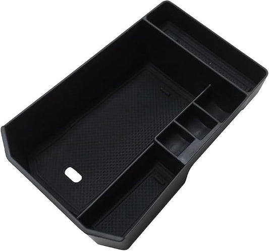 ECOZEN Center Console Organizer For 2022-2026 BMW iX - Armrest Box Storage Tray Compatible with 2022-2026 BMW iX(xDrive45/xDrive60/M70) Accessories Armrest Organizer - Solid ABS with Anti-Slip Mat