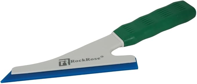 RockRose Doctor Stroke Squeegee – Professional Window Tinting Squeegee & Vinyl Wrap Applicator, Heavy-Duty Rubber Scraper for Auto Glass & Flat Glass Tint Blue