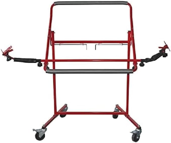 LAUCO Adjustable Bumper Repair Stand, Securely Holds Plastic Car Bumper Covers for Automotive Bodyshop Repair Multiple Angles 5 Locking Positions, Paint Bodywork, Wheels Sand, Prep, Spray Primer 08044