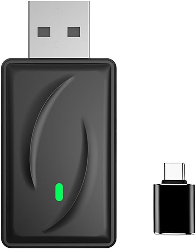 Wireless CarPlay Adapter 2-in-1 for Mercedes SL-Class 2017 2018 2019 2020 2021 2022 2023 2024 2025, USB Design Plug and Play Bluetooth Fast Connection Car Accessories,A