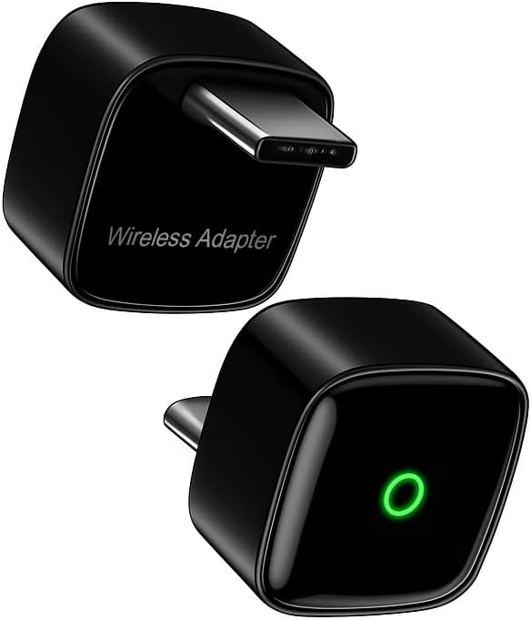 ONINCE Wireless carplay Adapter USB c, Convert Factory Wired CarPlay/Android auto to Wireless, Designed for USB-C Port Cars, Stable Connection