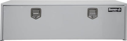 Buyers Products 1702215 Steel Underbody Truck Tool Box 18 x 18 x 60 Inch, White Powder-Coated 14 Ga Steel, Locking Stainless Paddle Latch, Drop Door, Weather-Resistant, Made in USA