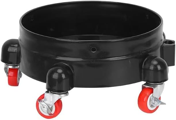 Bucket Dolly 5 Gallon Car Wash Professional Detailing Bucket Dolly with Heavy Duty Wheel Casters (Style B)