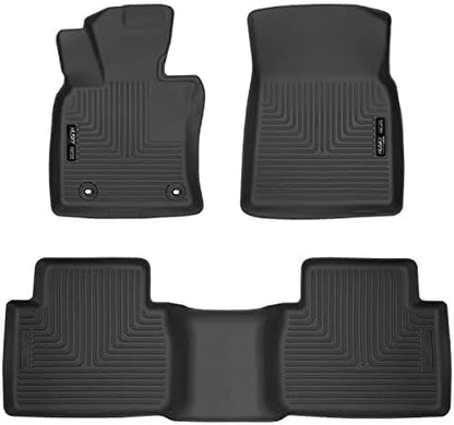 Husky Liners — X-ACT Contour Floor Liners | Fits 2018 - 2024 Toyota Camry, (Excludes Hybrid Models) Front & 2nd Row Liners - Black - 3 pcs. | 52831 & 52841