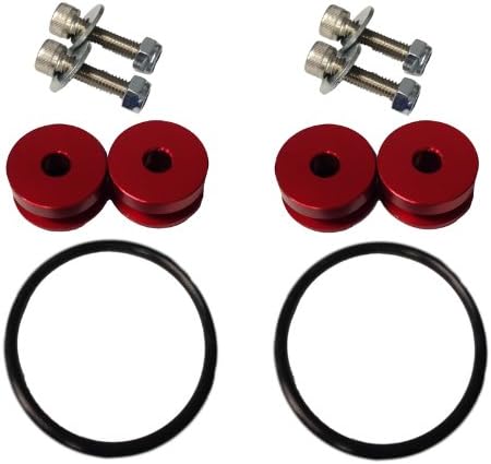 Torque Solution Billet Bumper Quick Release Kit (Red): Universal