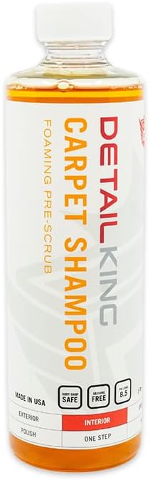 Detail King Automotive Carpet Shampoo & Car Upholstery Cleaner - Auto Detailing Carpet Cleaner For Car Interior - 16oz