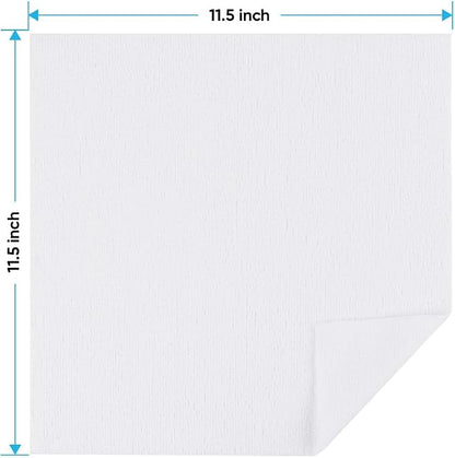 HOMEXCEL White Microfiber Cleaning Cloths 100 Pack, Reusable Cleaning Rags Shop Towels - Bulk Multipurpose Microfiber Towels, Lint Free Cleaning Towels for Car, House & Kitchen, 11.5 x 11.5 inch