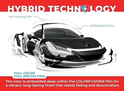 ColorFusion PPF by VViViD, Matte Stealth Midnight Black Dry Apply PPF Vinyl Car Wrap Roll 60ft x 5ft