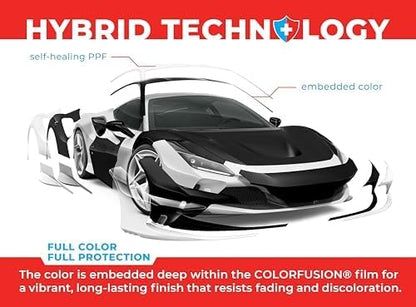 ColorFusion PPF by VViViD, Matte Stealth Midnight Black Dry Apply PPF Vinyl Car Wrap Roll 60ft x 5ft
