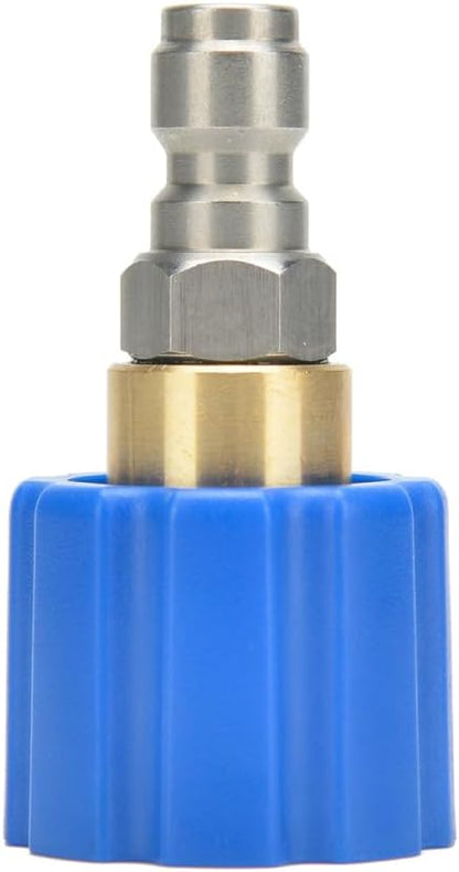MJJC Foam Cannon Connector (Compatible with S and Pro Since V2.0) (for 1/4″ inch Quick Release Connection(Blue Color Version))