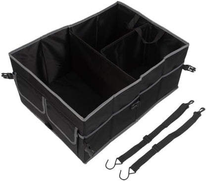 Stalwart Car Organizer - Collapsible Car Storage Box - Trunk Organizer for SUV, Truck, or Sedan with Waterproof Bottom Liner