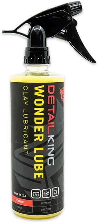 Detail King Wonder Lube Clay Lubricant - 16 Oz - Water-Based Lubricant - Creates a Slick Surface for The Claying Process