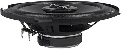 JVC CS-J620 300W 6.5" CS Series 2-Way Coaxial Car Speakers, Set of 2, 6.5" Mica Cone Woofer & 1" PEI Tweeter, Hybrid Surround, Easy Installation