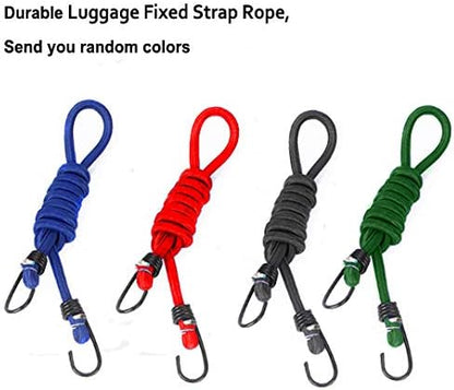 KOFULL 20" x 20" Cargo Net, Bungee net with 8 Hooks, Small Cargo net Stretches to 42" x 42", Cargo Netting with 2" x 2" Mesh for Motorcycle, Bike, ATV - Free 1 PC Luggage Fixed Strap Rope
