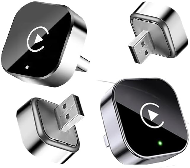 Wireless to Wired car CarPlay Adapter, Fast and Automatic Connection, Compact Design, Plug and Play Function