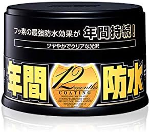 SOFT99 Fusso Coat 12 Months Wax Dark (Japanese Version) – Synthetic Car Wax for Black, Red, Blue & Dark Color Vehicles – Long-Lasting Hydrophobic Protection