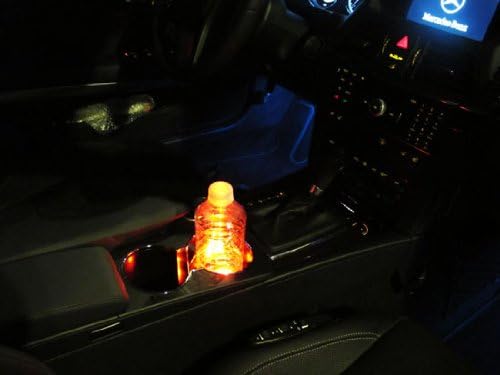 iJDMTOY 3-SMD LED Cup Holder, Glove Box, Ashtray Accent Lighting Strip Lights, Brilliant Red