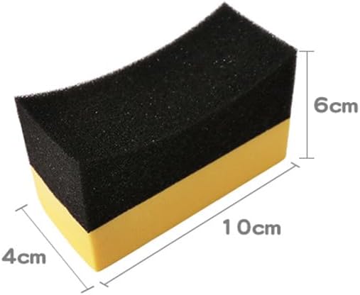 6 PCS Tire Applicator Dressing Shine Sponge, Color Polishing Sponge Tire Dressing Applicator Pads for Car Glass Painted Steel Cleaning Tools
