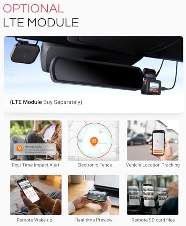 [Bundle-2 Items: Vantrue E1 Pro Dash Cam & Remote Control] 4K Mini Dashcam Front, STARVIS 2 IMX678 Night Vision HDR, Voice Control, GPS Car Cam for Minivan, Bus, RV, Car, Truck