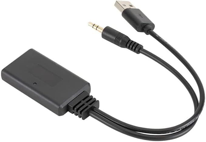 Bluetooth Audio Adapter Auto Aux 3.5mm Car USB Receiver Cable for Speaker Music