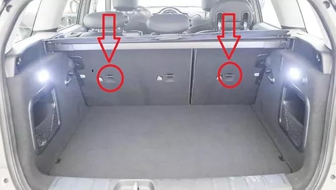 Trunk Rear Seats Organizer Cargo Net for Mini Cooper Clubman 2016-2024 – Envelope Style Cargo Net for Hatchback – Premium Mesh Car Trunk Organizer – Compatible with Mini Cooper Clubman