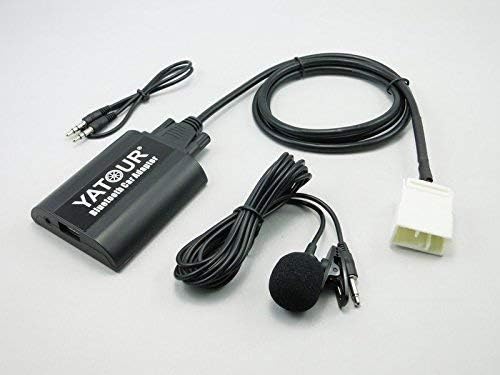 Car Bluetoot-h Adapter, Digital Car Stereo Aux Interface with Power 3.5mm Music Compatible for Honda Goldwing GL1800 2001-2005 Standard, Max 6 folders (BTA- HON2F)
