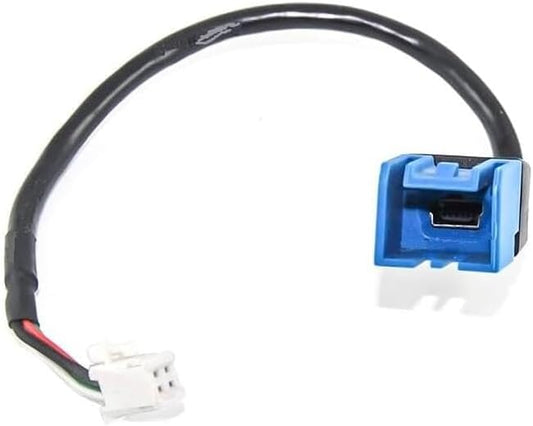 Car Audio Input Media Data Wire Mini USB to 4Pin Cable Adapter Compatible with Nissan Ford Jeep Chevrolet Series USB Transfer