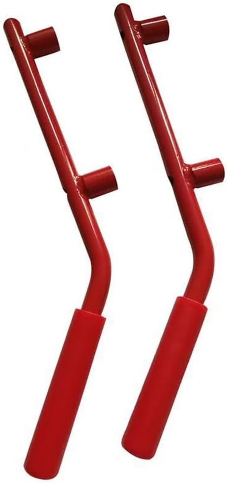 Front & Rear Grip Handle Metal Grab Bars Steel Compatible with Je-Ep JK Wrangler 2007-2017 Red, J039