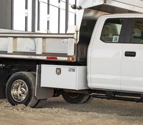 Buyers Products - 1702203 Underbody Truck Box With Paddle Latch, White Steel, 18 x 18 x 30 Inches