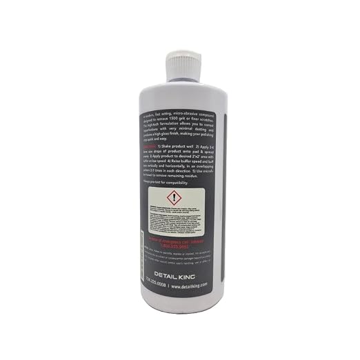 Detail King Diamond Cut Lite - High Performance Car Scratch Remover - Paint Correction Compound - 16 oz