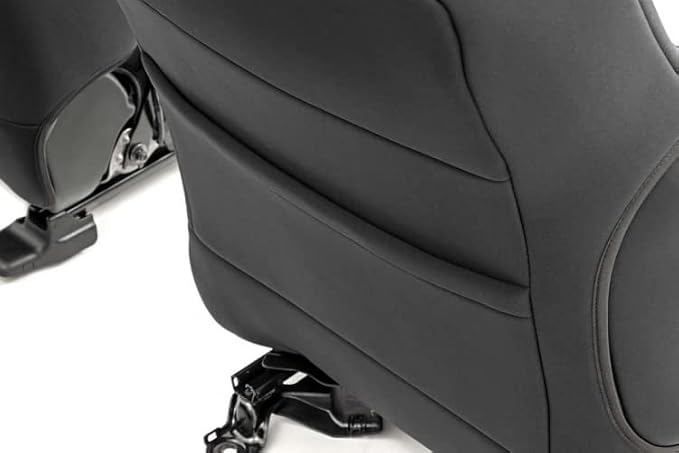 Rough Country Neoprene Seat Covers for Toyota Tacoma (2016-2023) - Waterproof, UV Resistant, Foam Padded, F/R Seat Cover Set