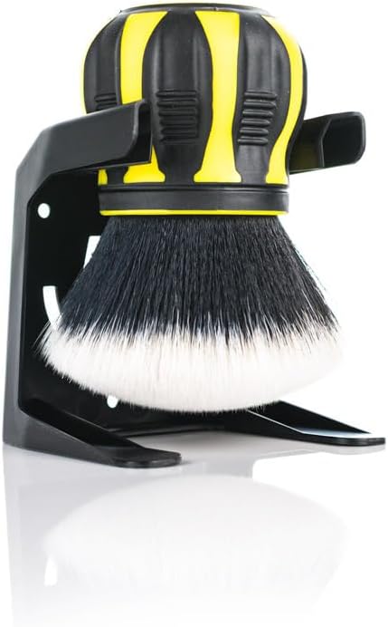 Detail Factory - Curveball XL Synthetic Brush - Ultra Soft Bristles, Comes with Storage Rack, Covers Large Area Inside or Outside Vehicles - Live Wire