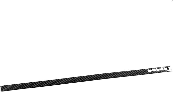 Real Quality Carbon Fiber Compatible with Dodge Charger 2008 2009 2010 Decor Car Co-Pilot Side Dashboard Trim Strip Storage Box Switch Sticker Kit Interior Accessories Decal Style B 2pcs Black