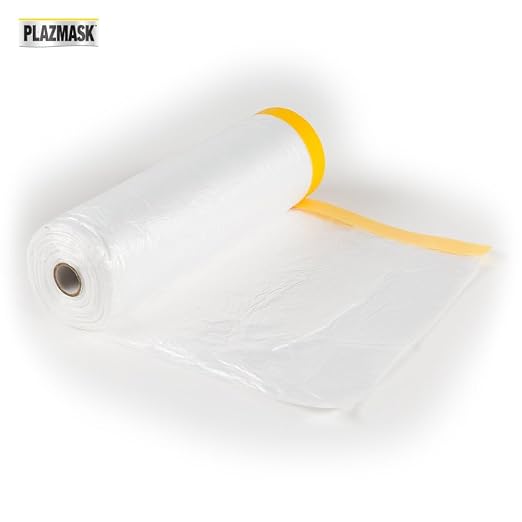 Pre-Taped Masking Film, 12-Feet X 65-Feet