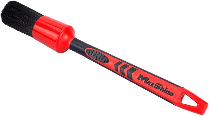 Maxshine Large #14 Universal Detailing Brush – Black Classic with Soft Synthetic Bristles – Durable, High-Density Brush for Interior, Exterior, Leather Seats, Engine Bay & Wheels