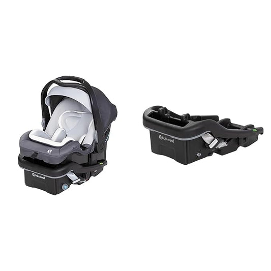 Baby Trend Secure-Lift 35 Infant Car Seat and EZ-LiftTM 35 Plus Infant Car Seat Base Bundle, Dash Grey and Black