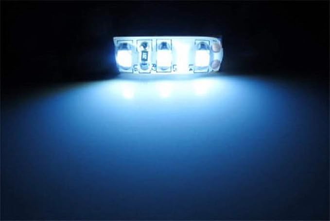 iJDMTOY 3-SMD LED Cup Holder, Glove Box, Ashtray Accent Lighting Strip Lights, Xenon White