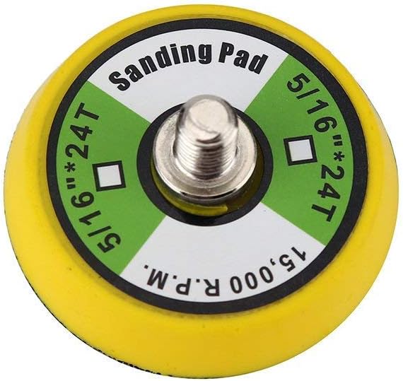 5Pcs 2-Inch Dual-Action Backing Plate, 5/16"-24 Thread | 15,000 RPM for Air Sander, Dual Action Car Polisher