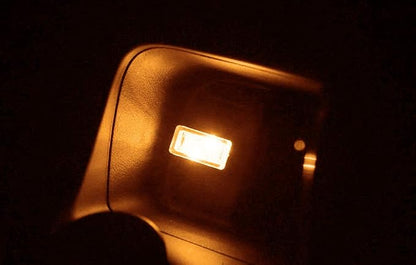iJDMTOY Amber Yellow USB Plug-in Miniature/Nano LED Car Interior Ambient Accent Lighting Kit